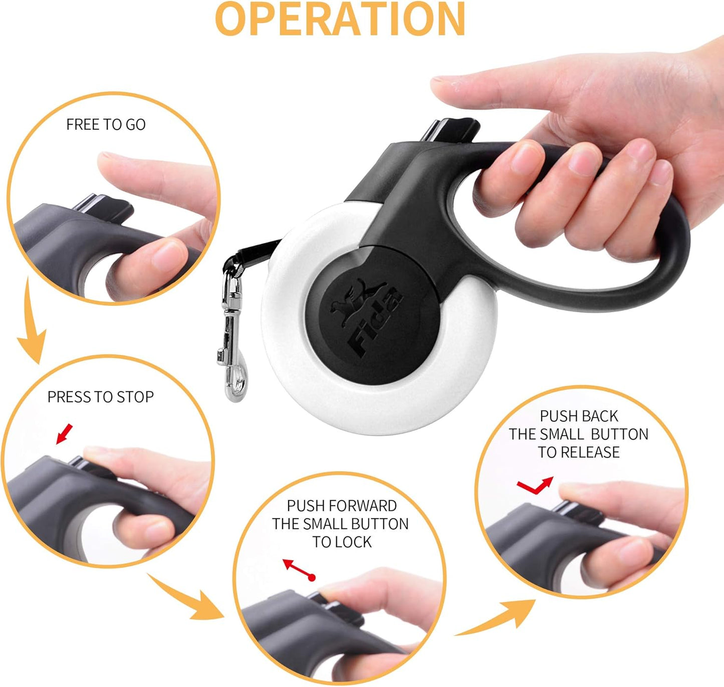 Fida Retractable Dog Leash