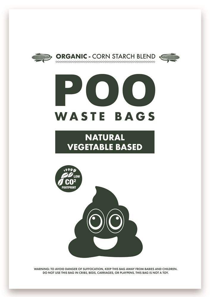 POO BIO Dog Waste Bags - Lavender Scented (Pack of 60)