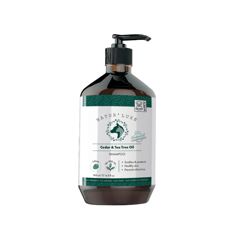 NATUR'LUXE Cedar and Tea Tree Oil Dog Shampoo - 500ml