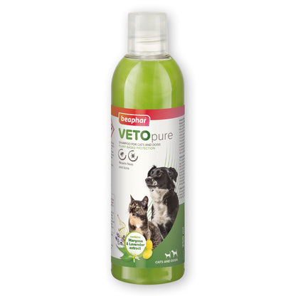 Beaphar VETOpure Bio Flea & Tick Shampoo for Dogs & Cats - 200ml