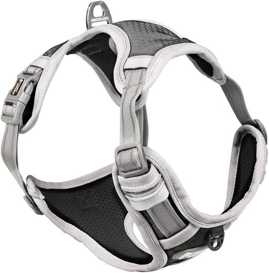 Tuff Hound Black-Grey Harness