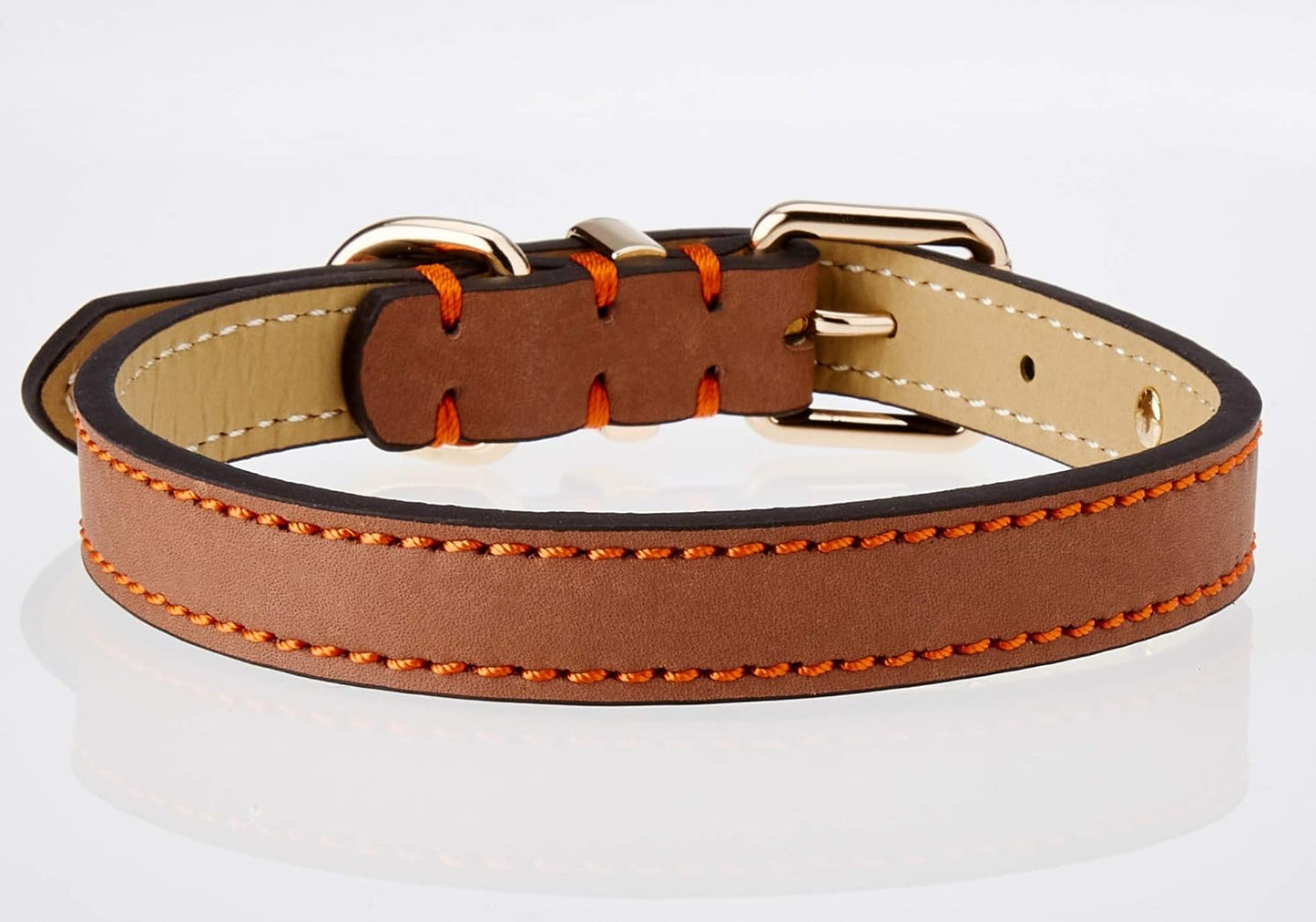 Rosewood Luxury Leather Dog Collar
