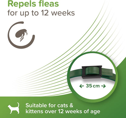 Beaphar Veto Pure Flea and Tick Collar for Cat, Green