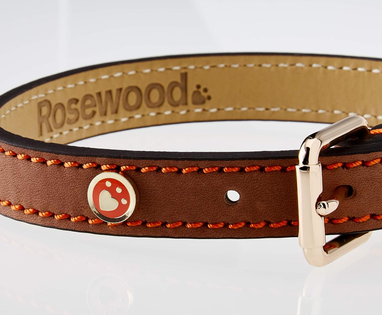 Rosewood Luxury Leather Dog Collar