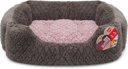 Rosewood Grey and Pink Square Bed