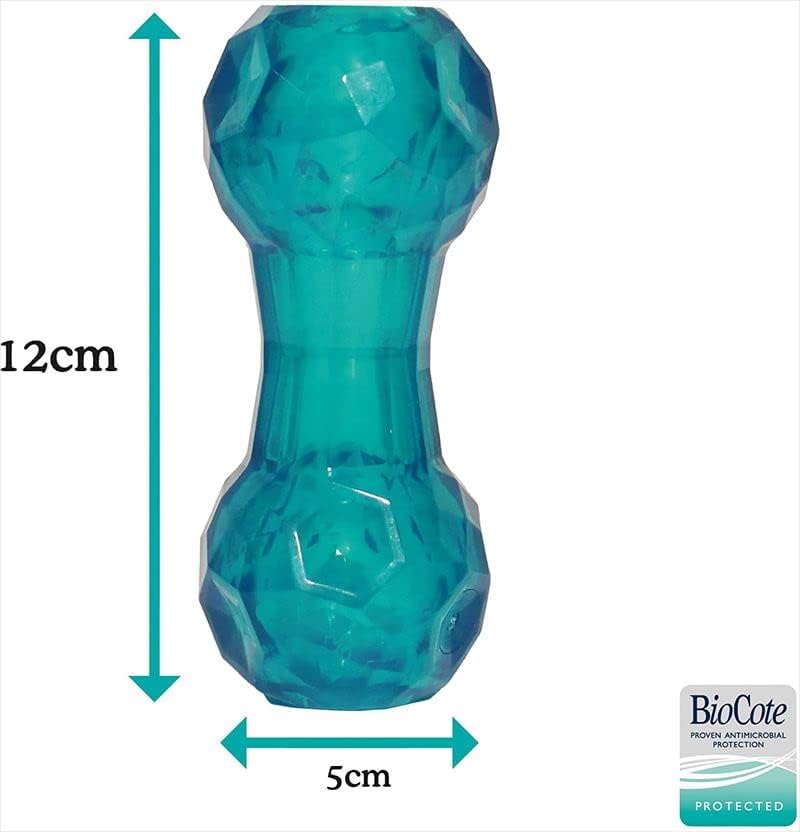 Bio-Safe Puppy Treat Dumbbell Blue