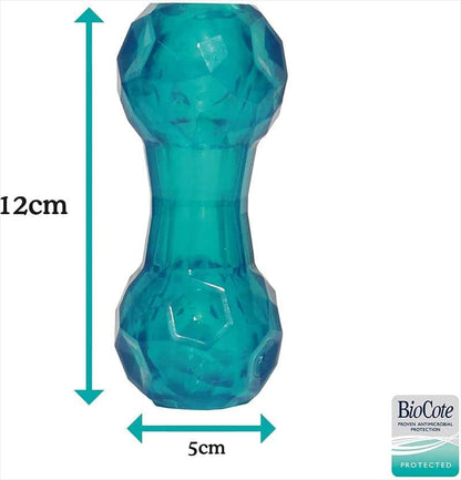 Bio-Safe Puppy Treat Dumbbell Blue