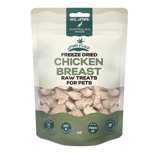 Freeze Dried Chicken Breast Raw treats 80g for Pets