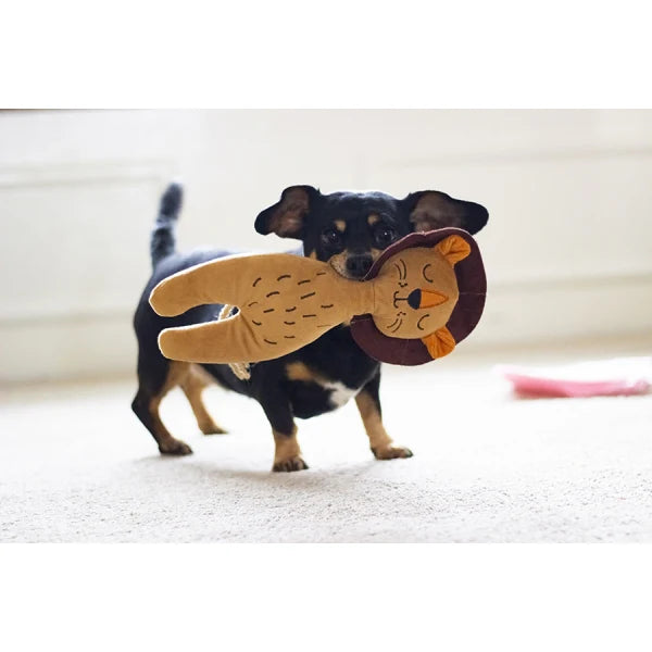 Eco Friendly Plush Lion Dog Toy