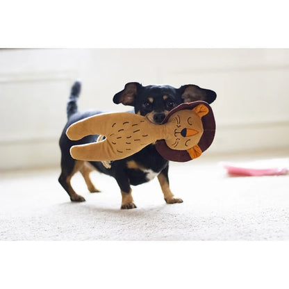 Eco Friendly Plush Lion Dog Toy