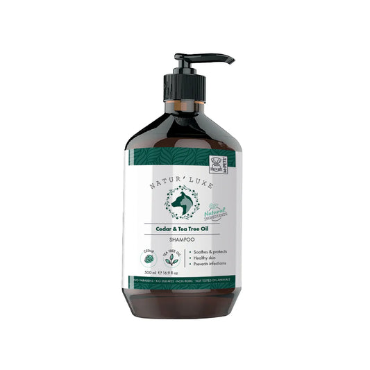 NATUR'LUXE Cedar and Tea Tree Oil Dog Shampoo - 500ml