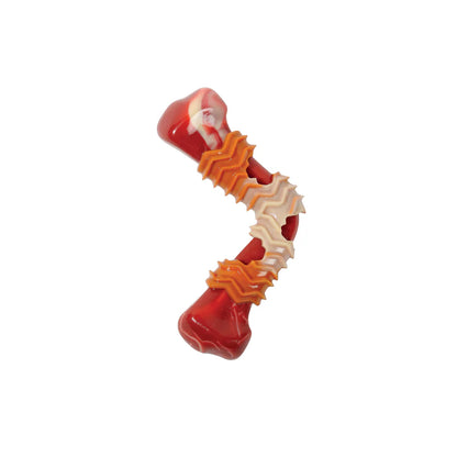 Carnivore Dog Toy Boomerang Bone - Bacon Flavor