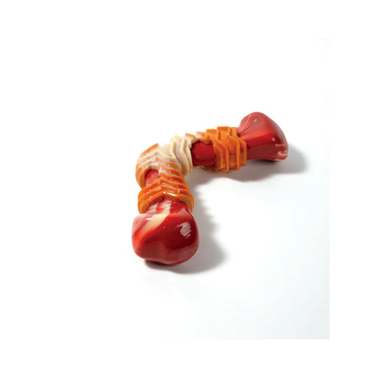 Carnivore Dog Toy Boomerang Bone - Bacon Flavor