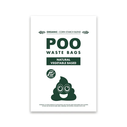POO BIO Dog Waste Bags 60 bags - Non Scented
