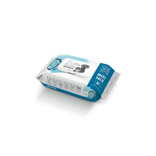 Anti-Bacterial Pet Cleaning Wipes - Pack of 80 (20 x 15 cm)