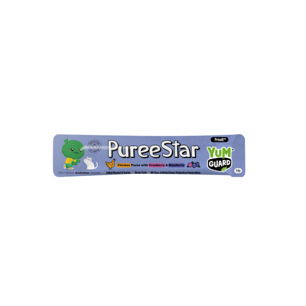 Puree Star Chicken Cranberry And Blueberry Cat Treat
